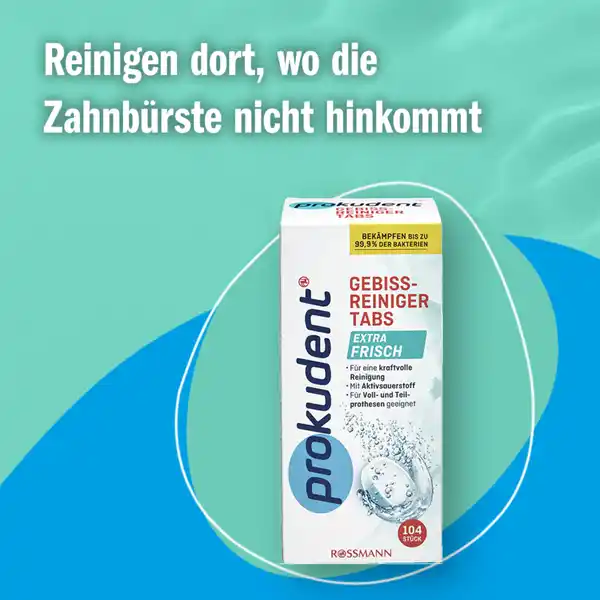 Gebissreiniger Tabs extra frisch