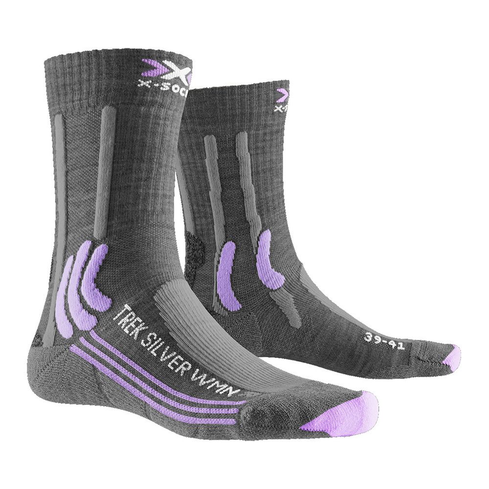 X-Socks TREK SILVER - Chaussettes Femme gris/lavande