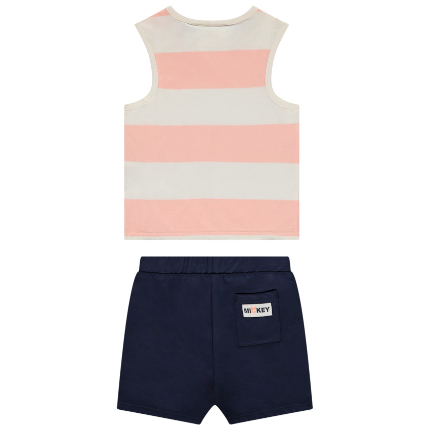 Ensemble short molleton + débardeur Mickey  pour bébé garçon