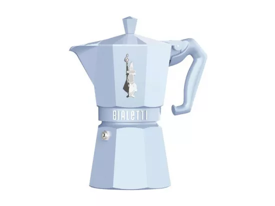 Cafetière Moka Exclusive Bleu Pastel 6 tasses Bialetti - Collection Vintage Italienne