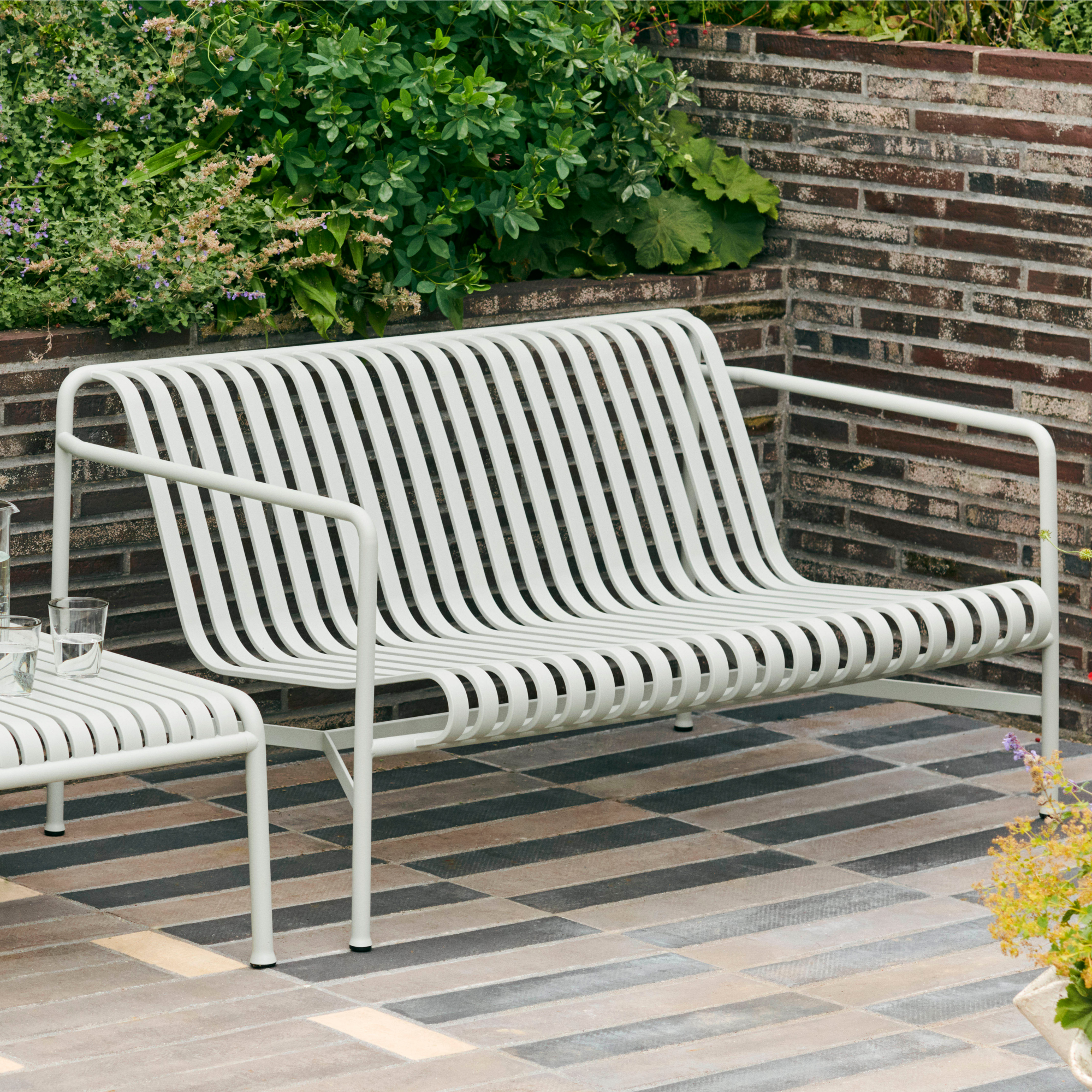 Tuinbank Palissade Lounge sky grey