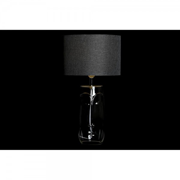 Lampe de bureau visage transparent blanc gris clair moderne (2 unités) (30 x 30 x 54 cm)