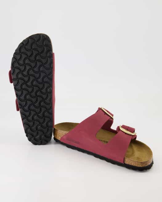 Birkenstock Arizona Big Buckle Pantoletten in Bordeaux