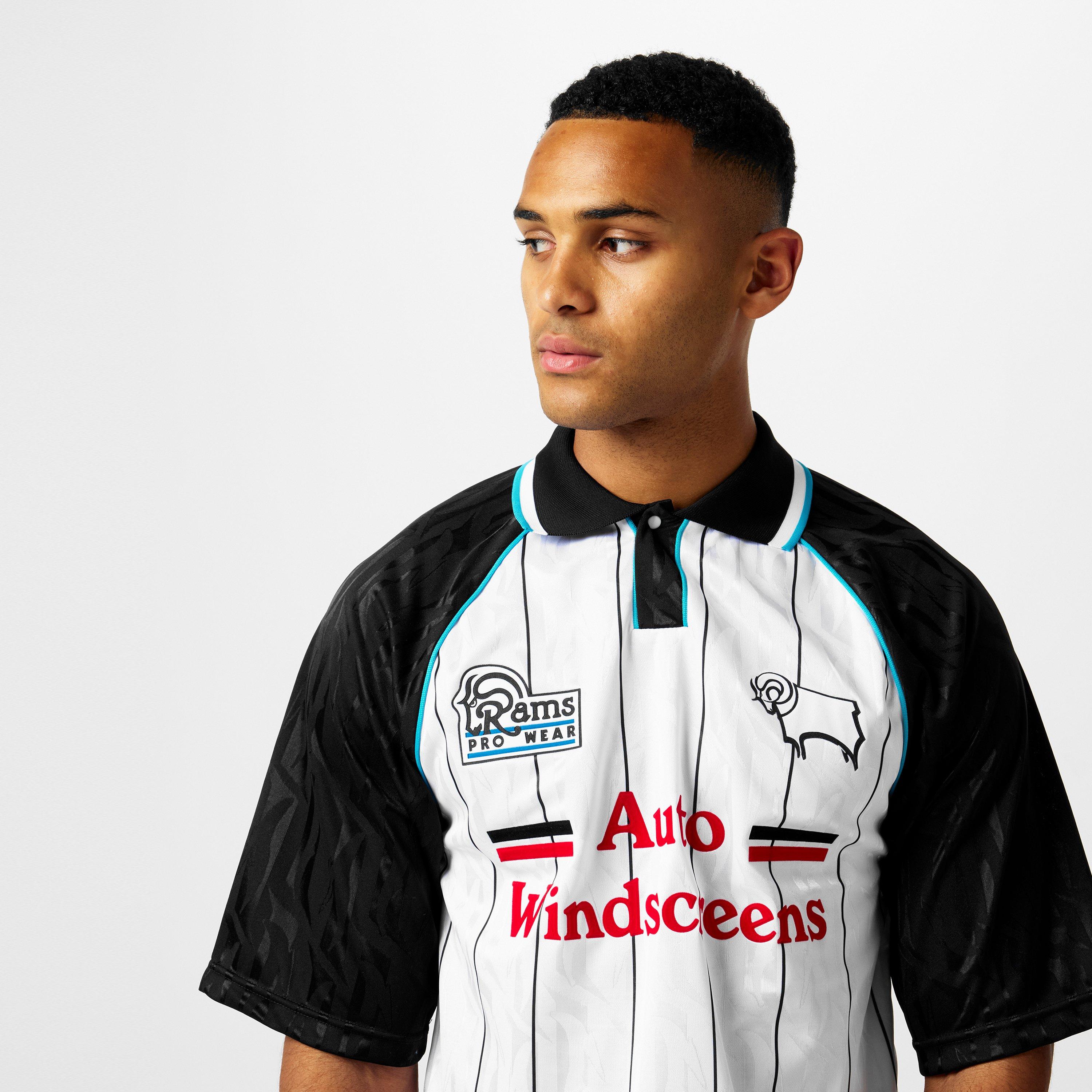 Score Draw SD Derby County Retro Home Shirt 94 Adults