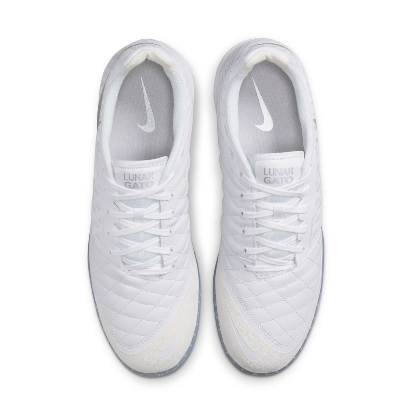 Nike Lunar Gato II Zaalvoetbalschoenen (IN) Wit Zilver