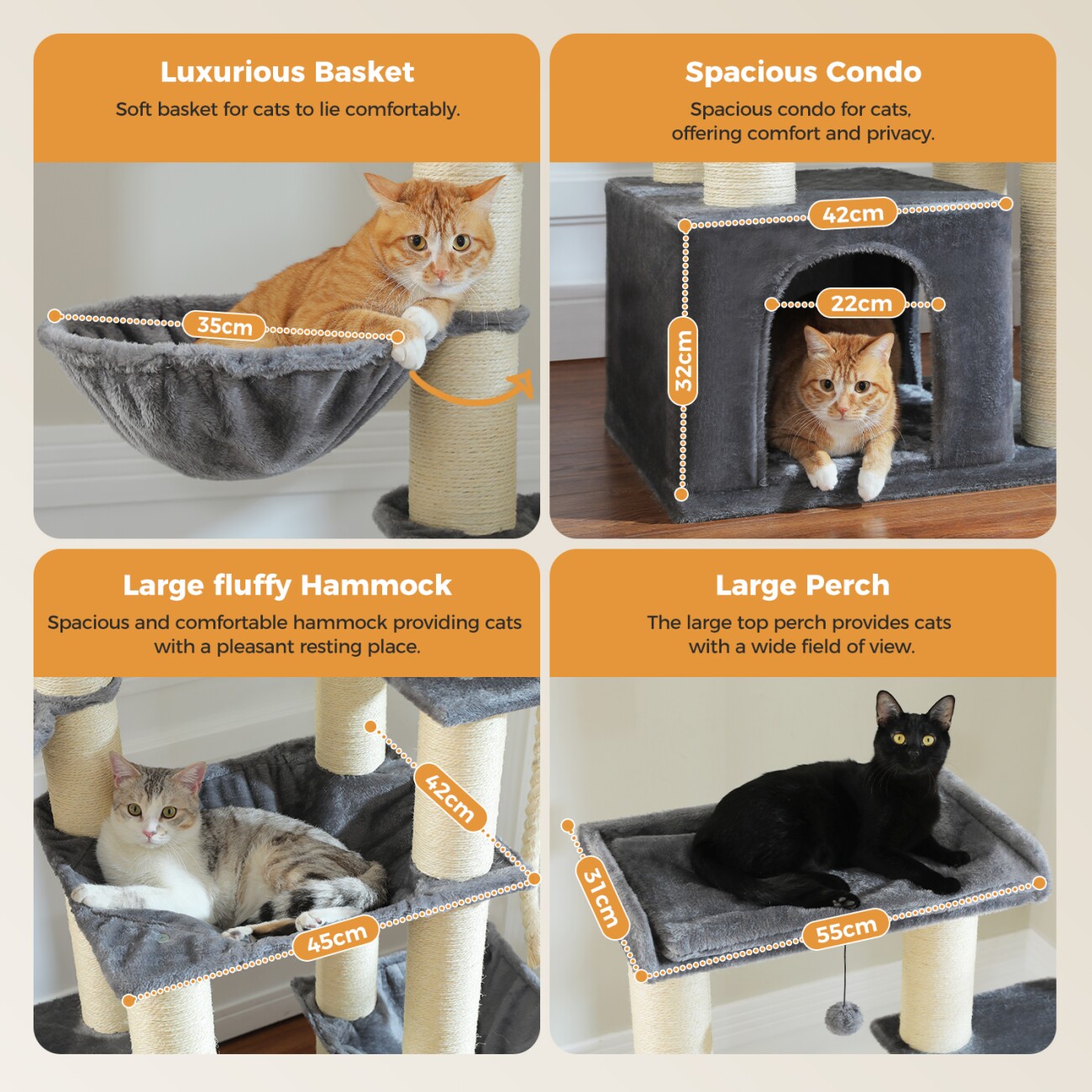Pawz Road Kratzbaum Grosse Katzen stabil
