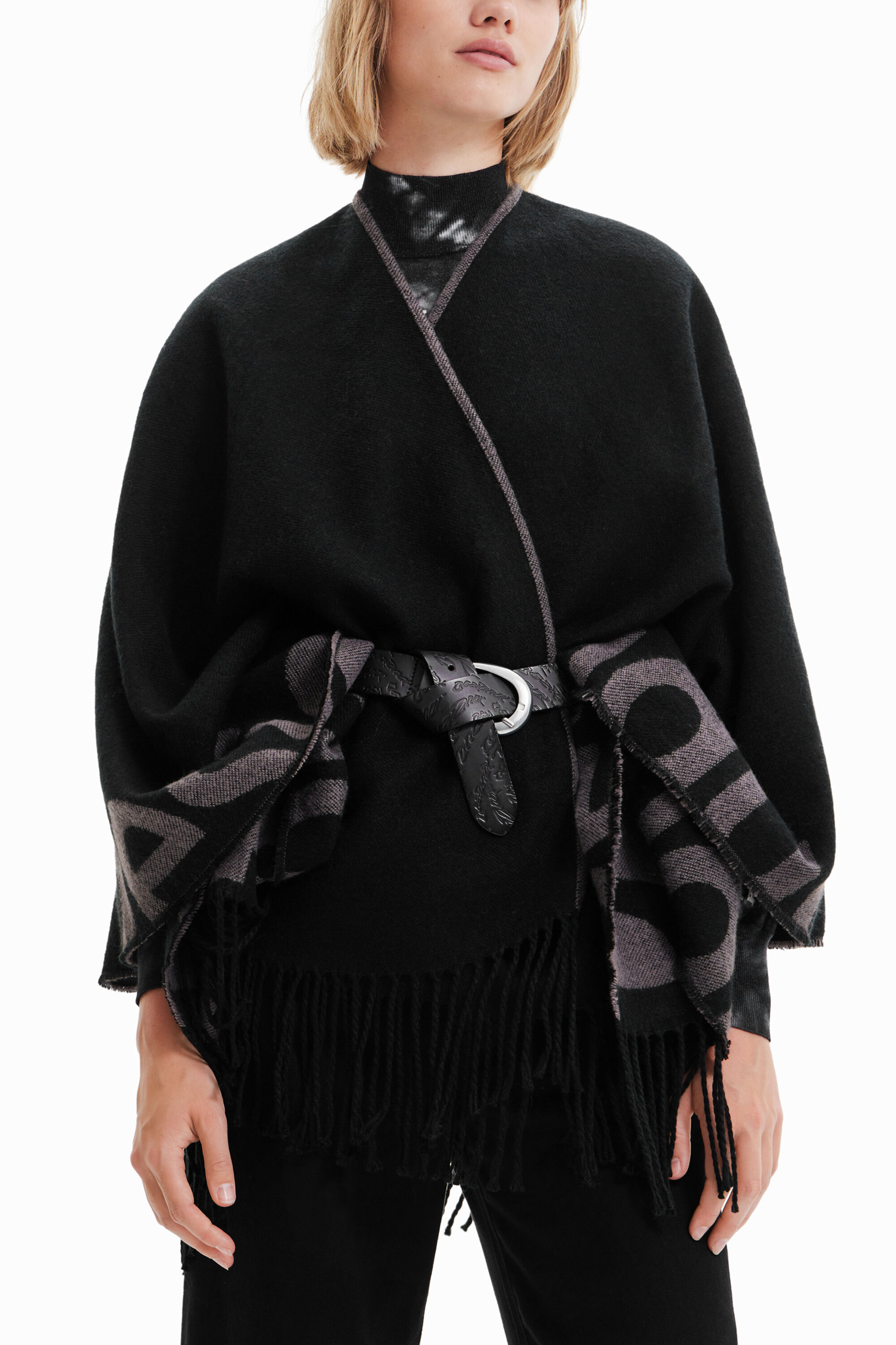 Poncho reversível