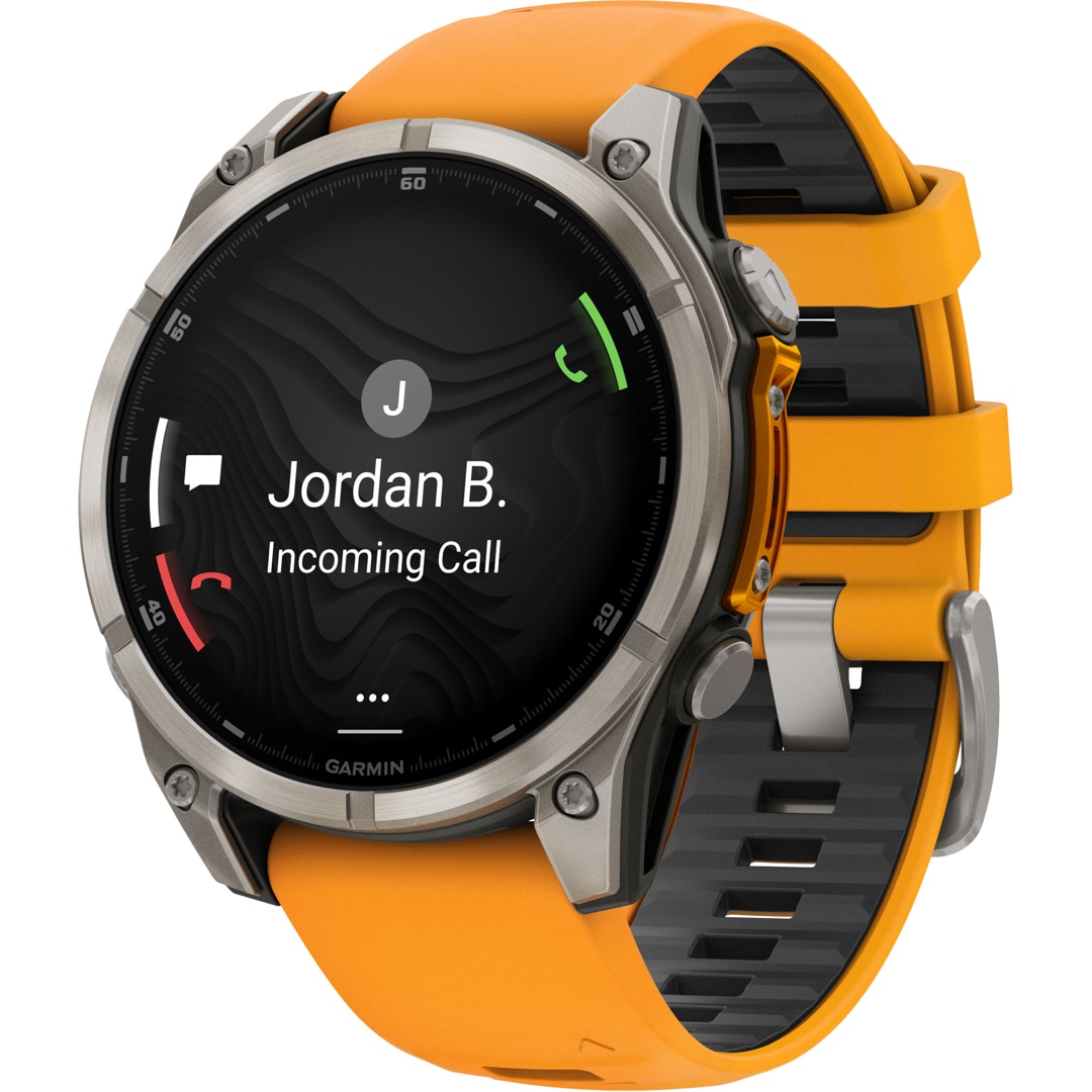 Garmin Fenix 8 - 47mm AMOLED Sapphire Graphit / Spark Orange