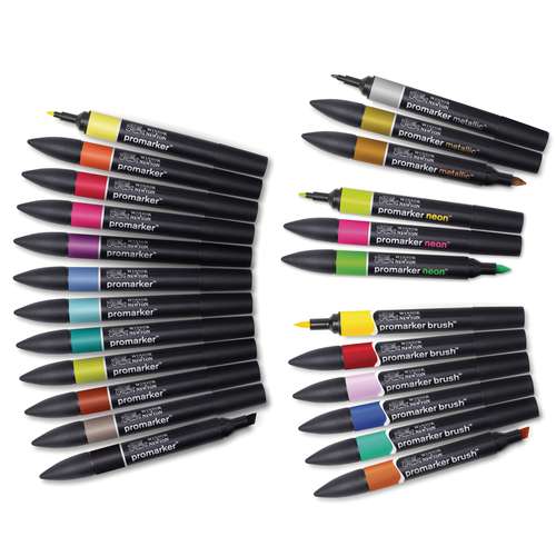 WINSOR & NEWTON™ promarker™ Mixed Marker 24er Set