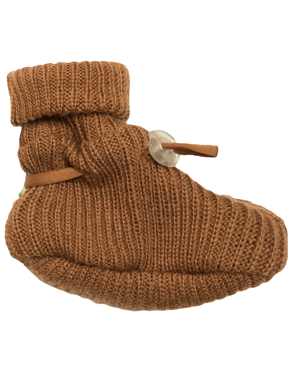 Baby-Schuhe 4005 - WOOL RIB in dark copper