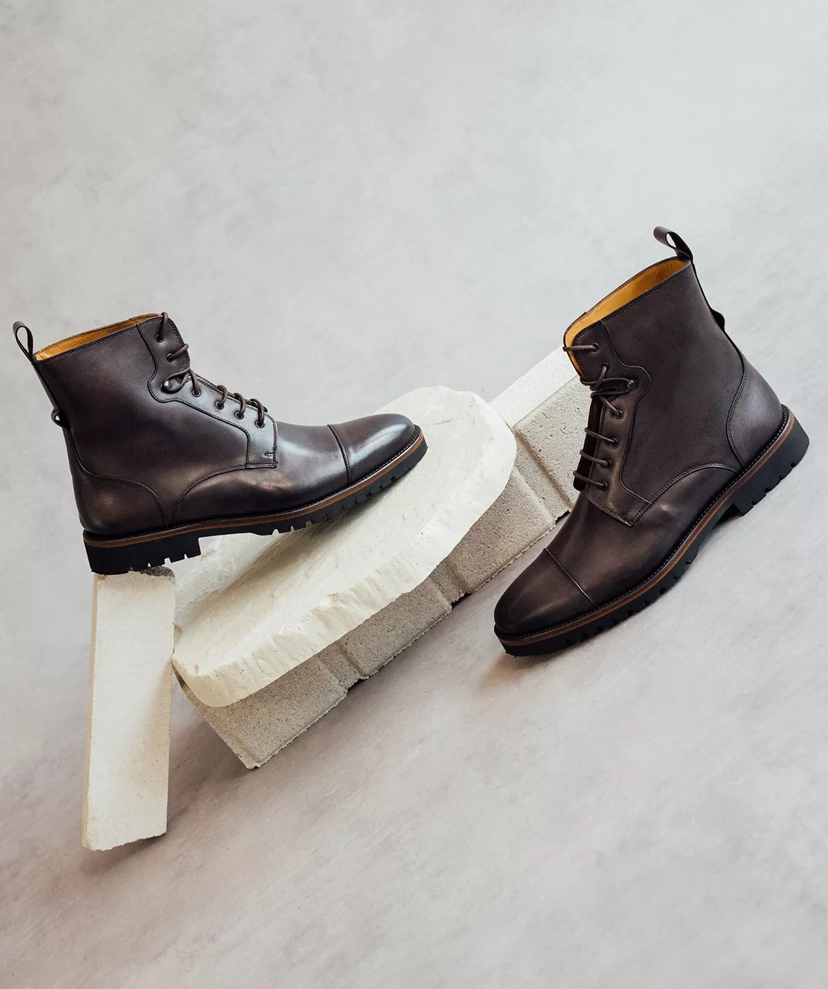 Bottines POWELL Gris Patiné