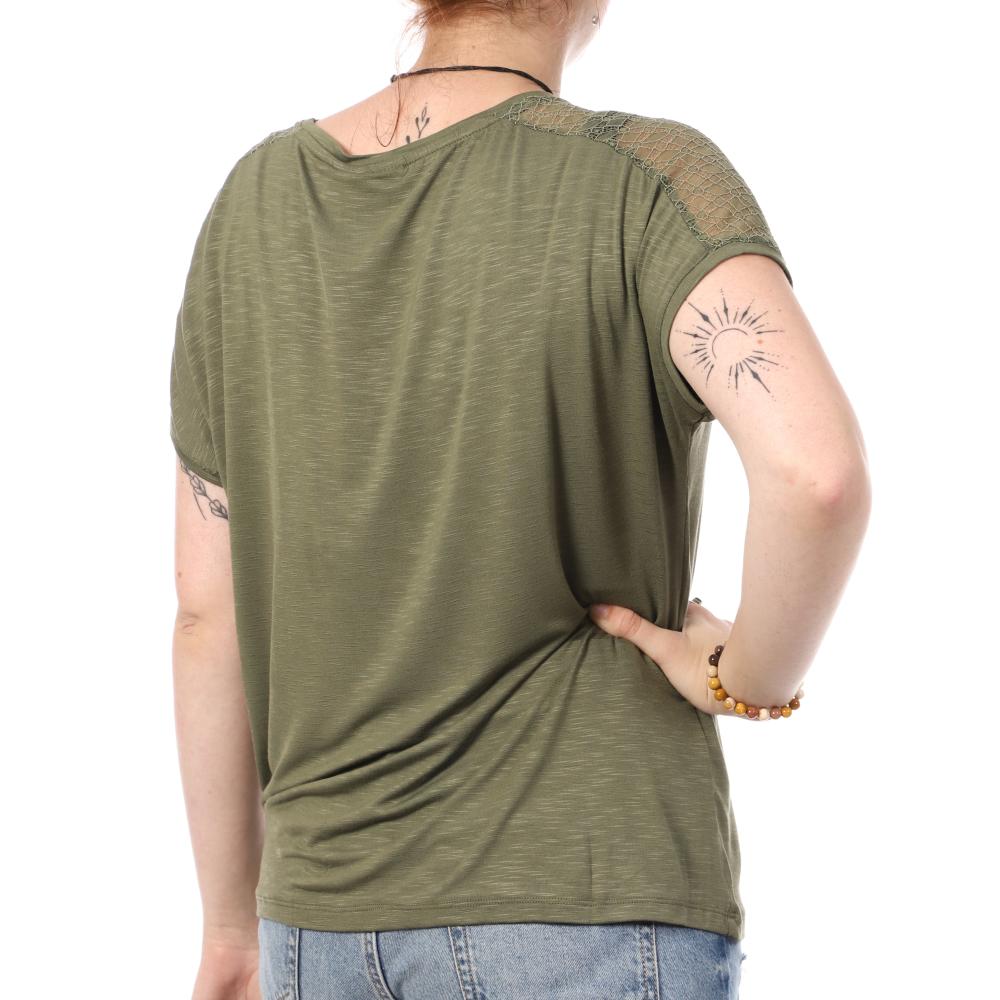 Vila Top Kaki Femme Vila Vipapsi