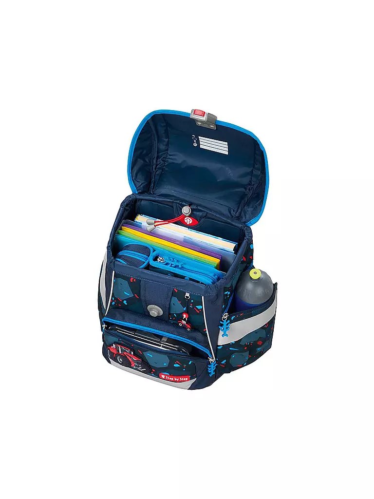 STEP BY STEP Schultaschen Set 6tlg - 2in1 Plus Tractor Freddy schwarz
