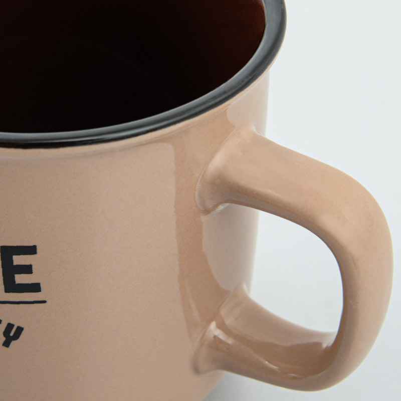 Mug droit 'coffee premium' en grès
