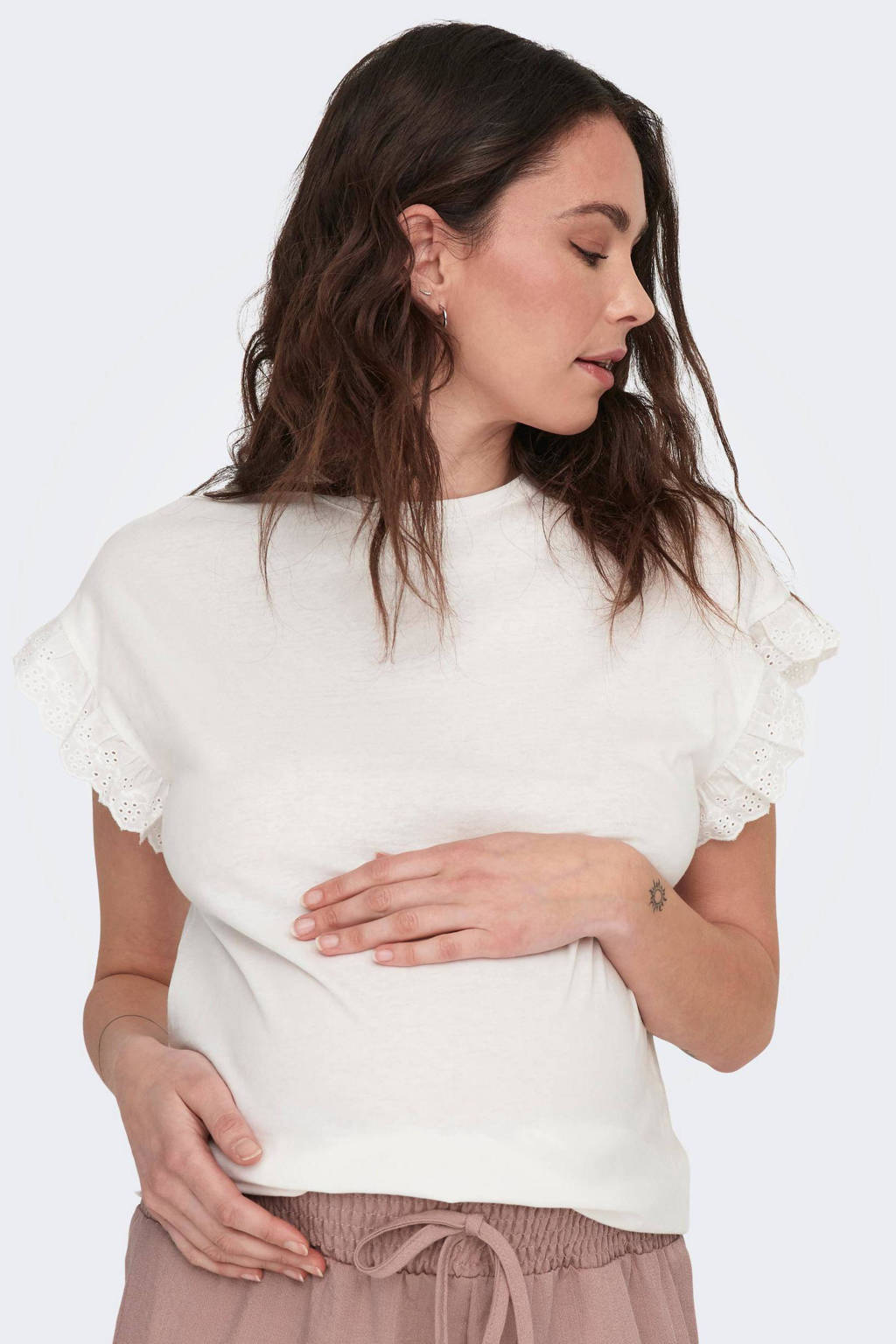 ONLY MATERNITY zwangerschapstop OLMIRIS wit