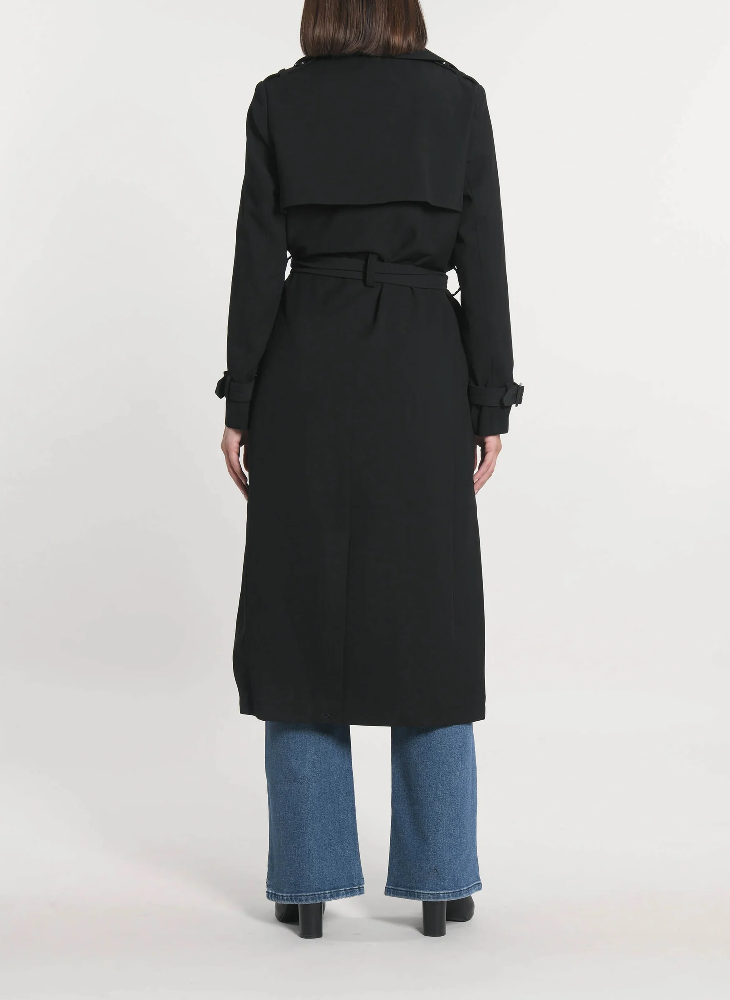 ASHER - Trench mi long | Noir