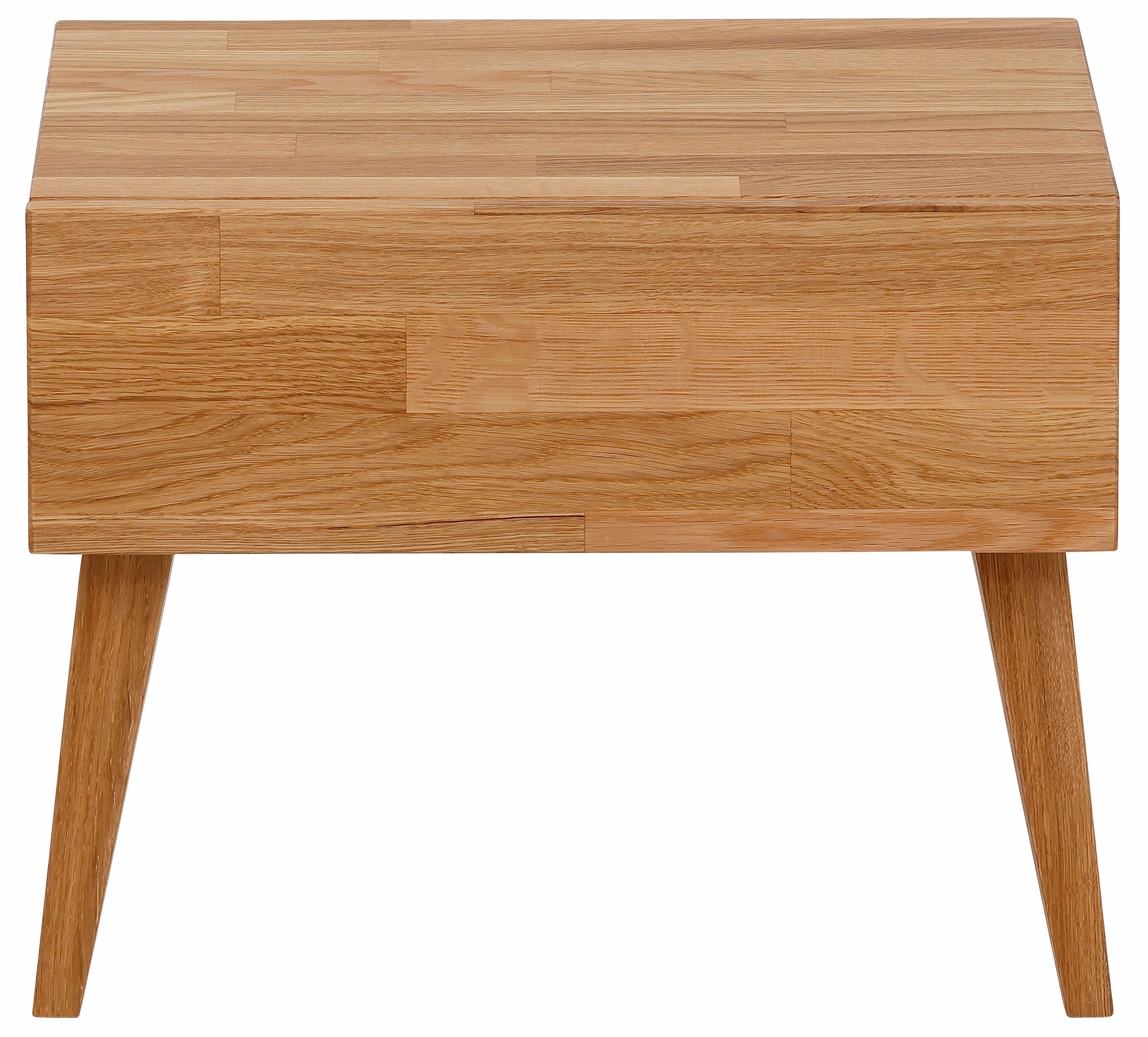Home affaire Nachttisch »Natali« mit einer Schublade, aus massiver Eiche, Breite 45 cm