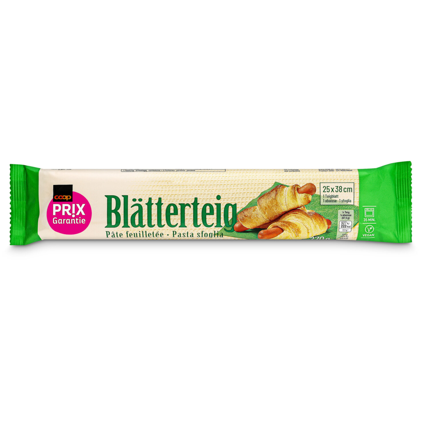 Prix Garantie Blätterteig eckig