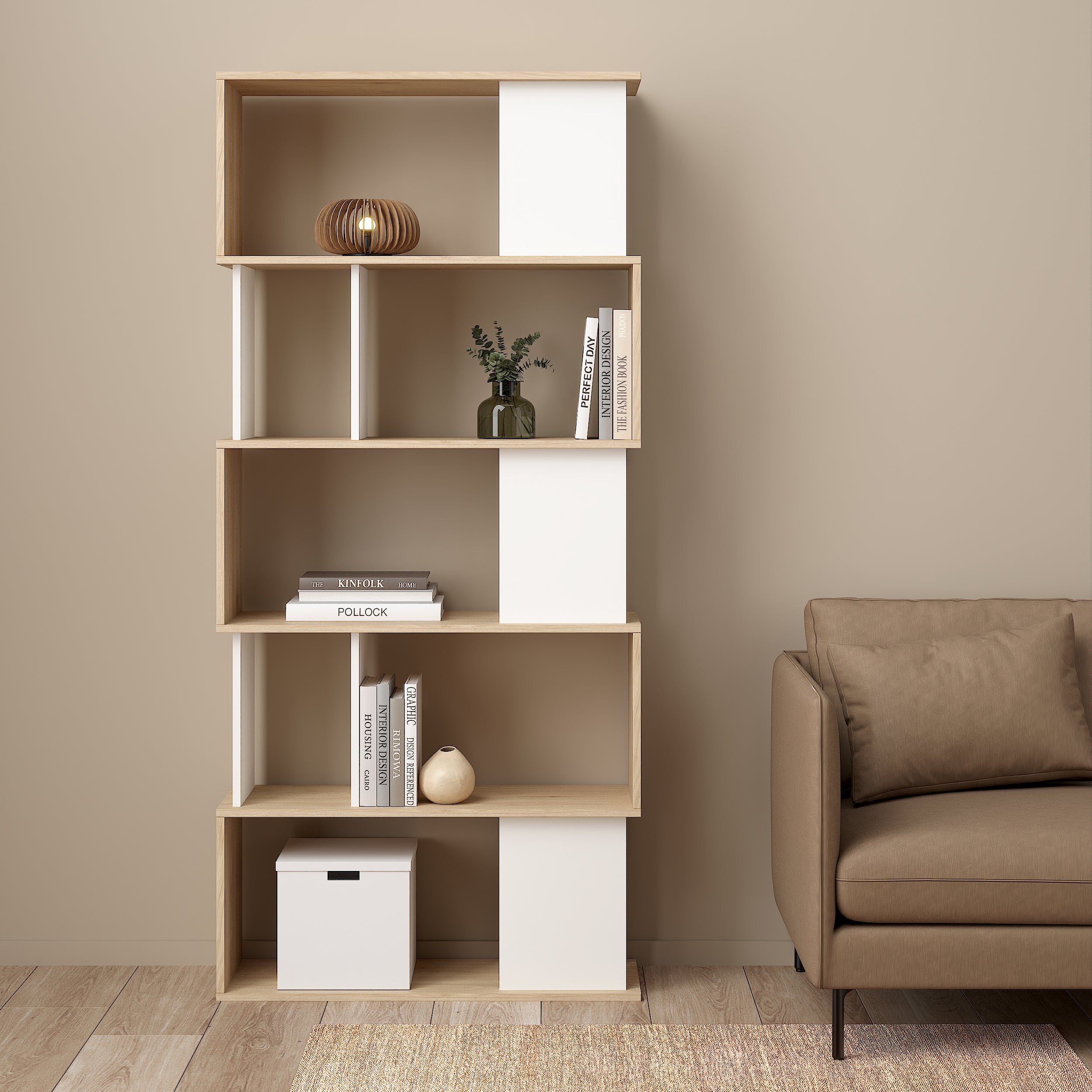 by fonQ basic Puzzle Boekenkast - Wit