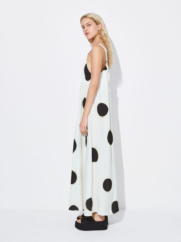 Vestido longo estampado - Multicolorido