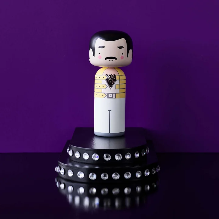 Lucie Kaas - Sketch Inc. Holzfigur H 15 cm, Basquiat - three - point - crown