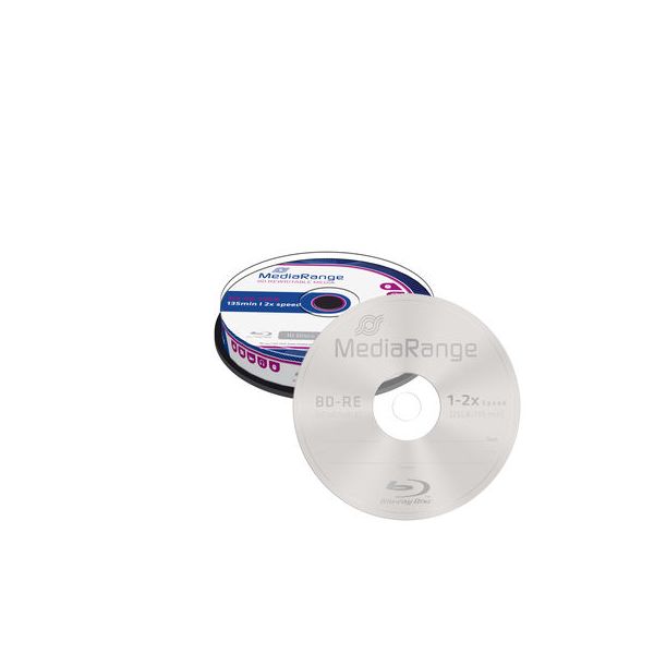 MediaRange BD-RE 25GB 2x Re-writable Cake 10 - MR501