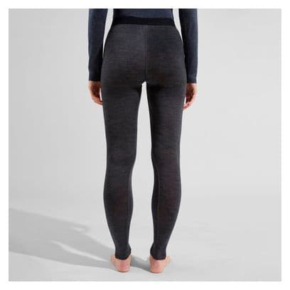 Collant Long Femme Odlo Performance Wool 150 Gris Foncé