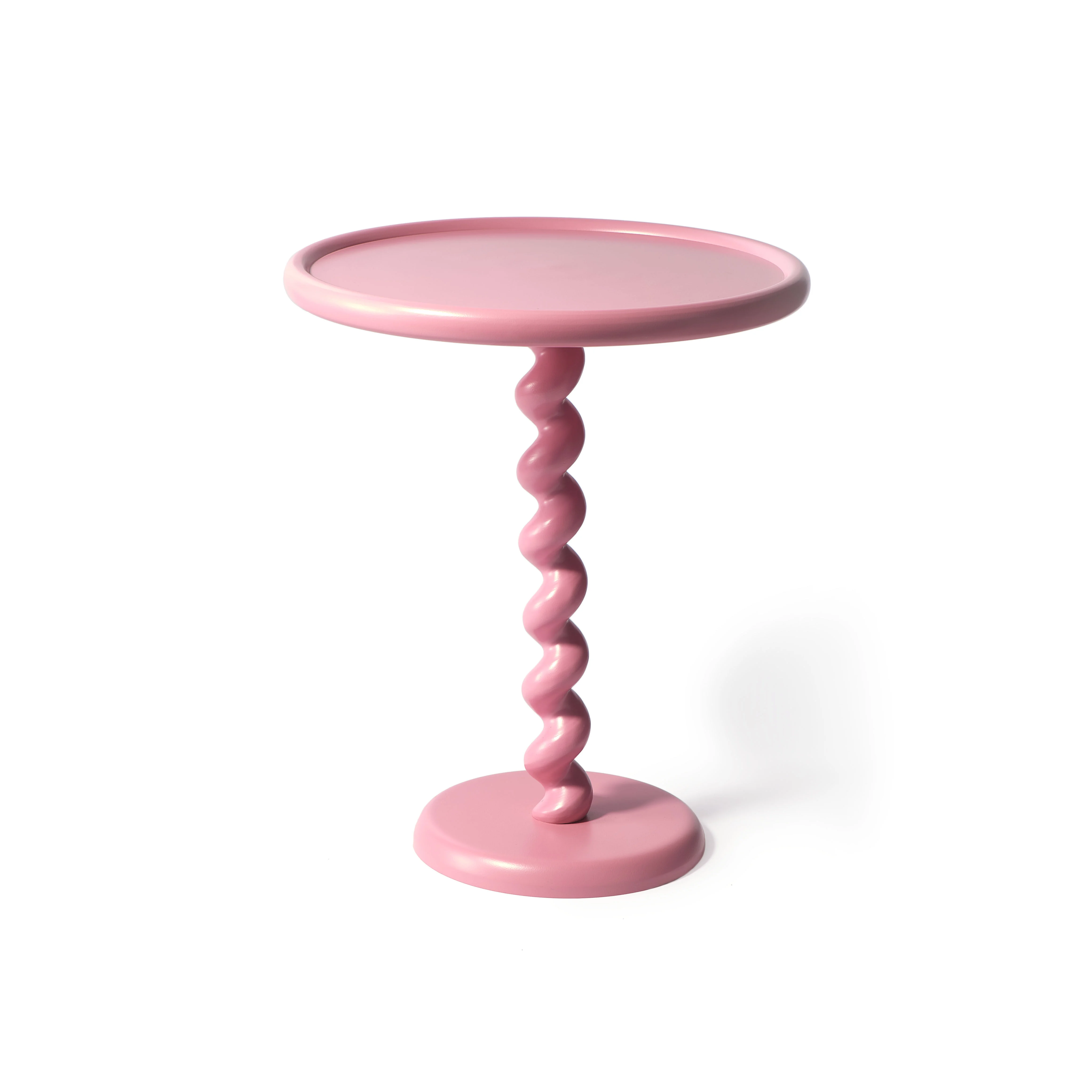 TWISTER - Table d'appoint métal | Rose