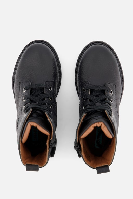 BunniesJR Veterboots zwart Leer