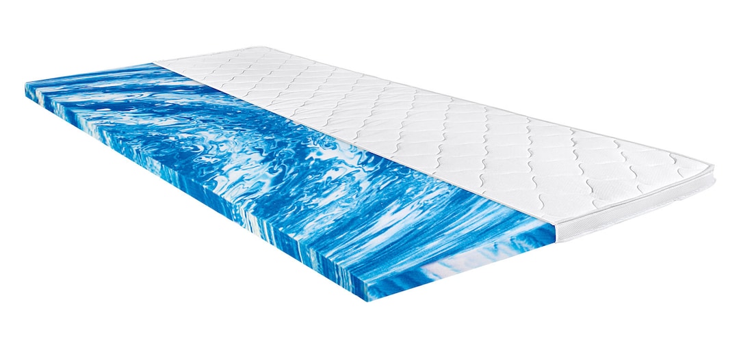 Blue Moon Gelschaum-Topper Soft Gel Polyester Weiß ca. 90 x 200 cm
