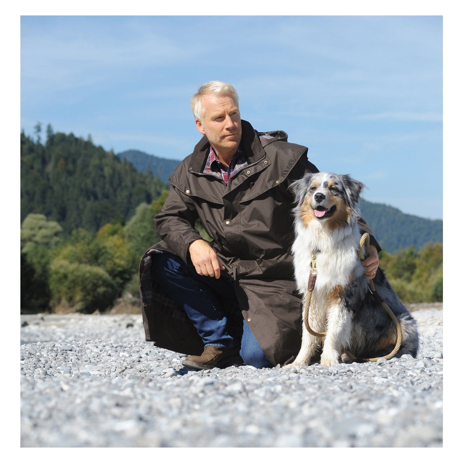 SCIPPIS Regenmantel Stockman Coat - braun