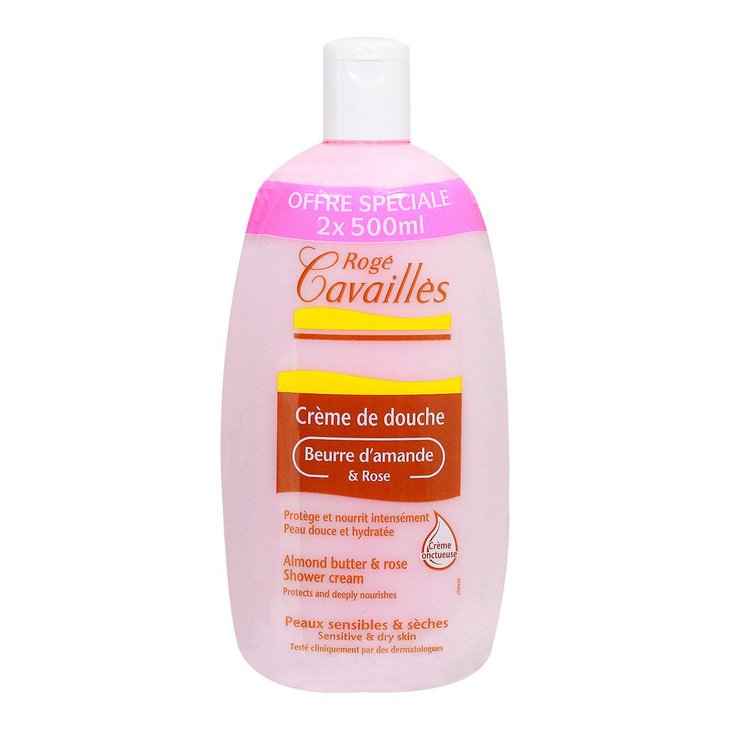 Crème douche amande & rose 2x500ml