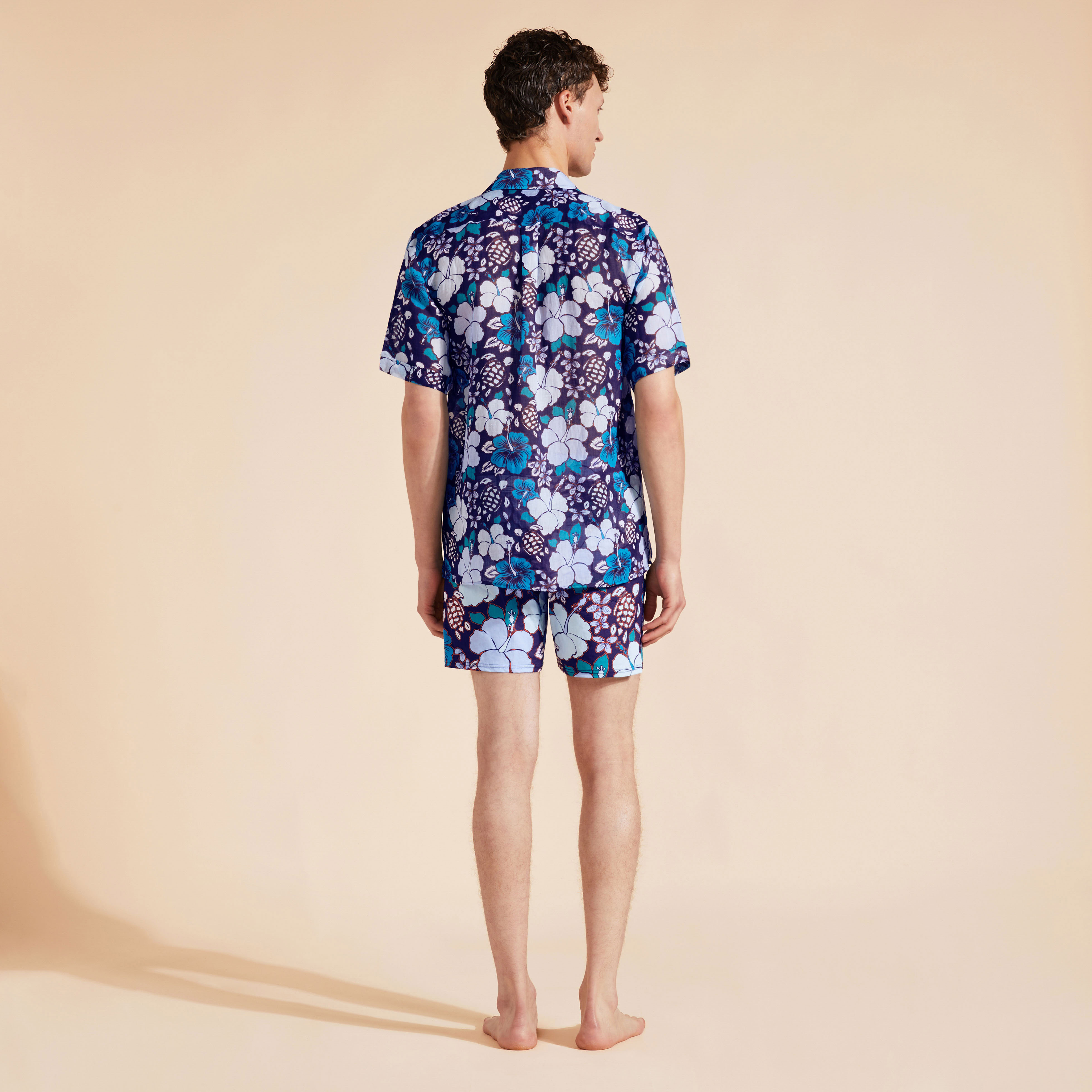 Chemise Bowling en Ramie Homme Tropical Turtles