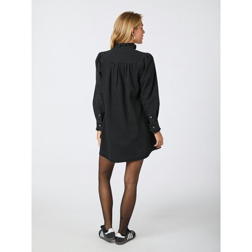 Neo Noir Ava Denim Kjole, Black, 36