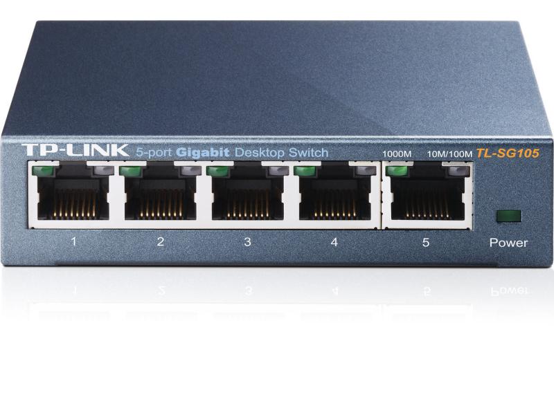 TP-Link Switch TL-SG105 5 Port 5-port Gigabit Desktop Switch