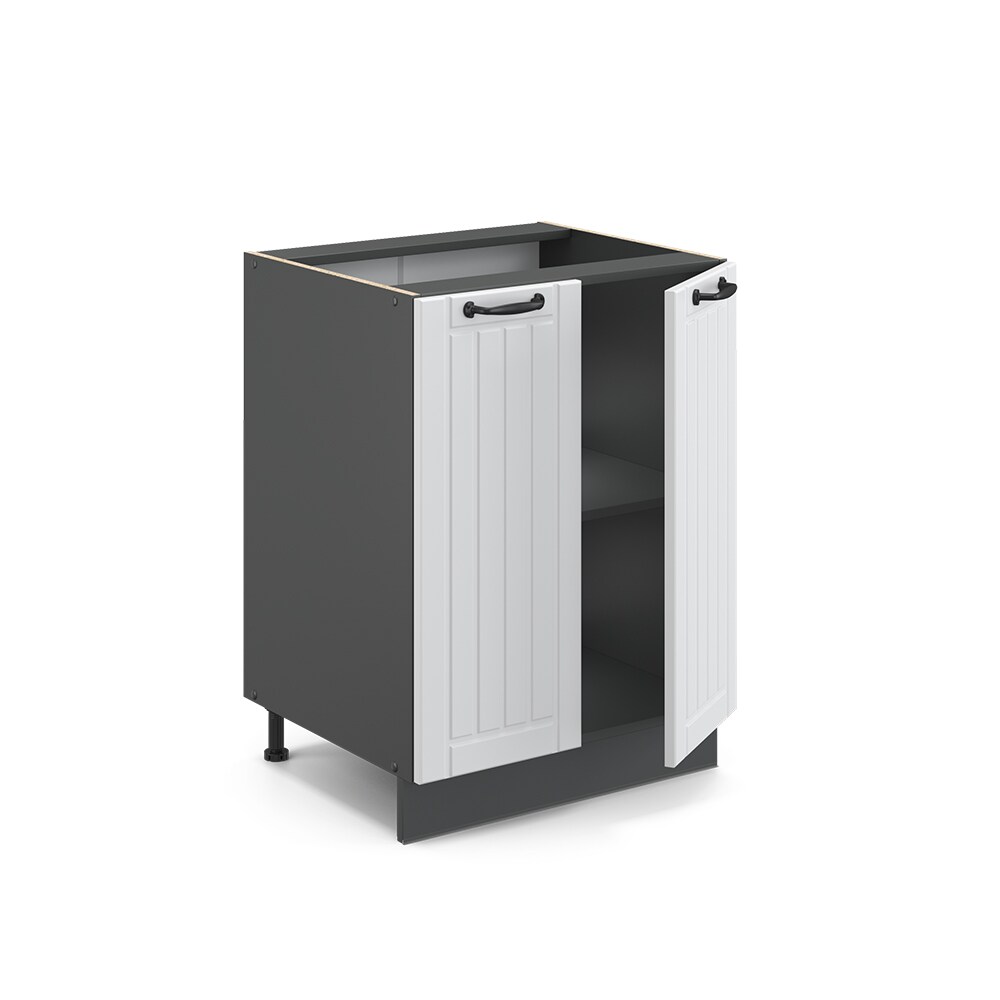 Vicco Unterschrank 60 cm FAME Line Küchenschrank Küchenzeile Landhaus Weiß Anthrazit