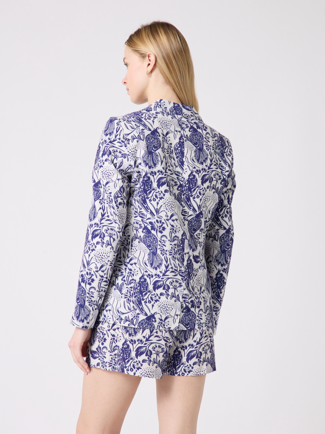 Veste tailleur imprimée
