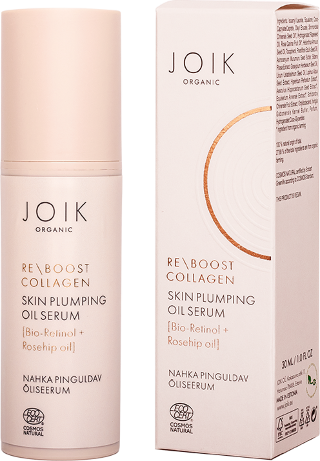 JOIK Organic  Re-Boost Collagen Skin Plumping Oil Serum, 30 ml