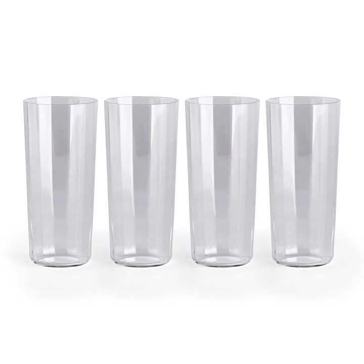 HAY - Angle Glas, hoch, klar (4er-Set)