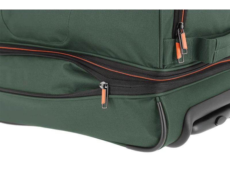 travelite Basics Trolley Reisetasche S erweiterbar, Dunkelg Reisekoffer