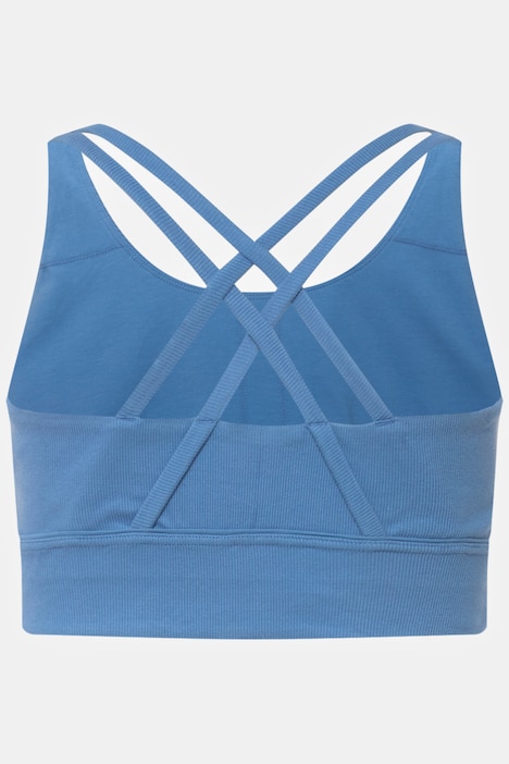 Bustier, Rippjersey, Carree-Ausschnitt, Biobaumwolle