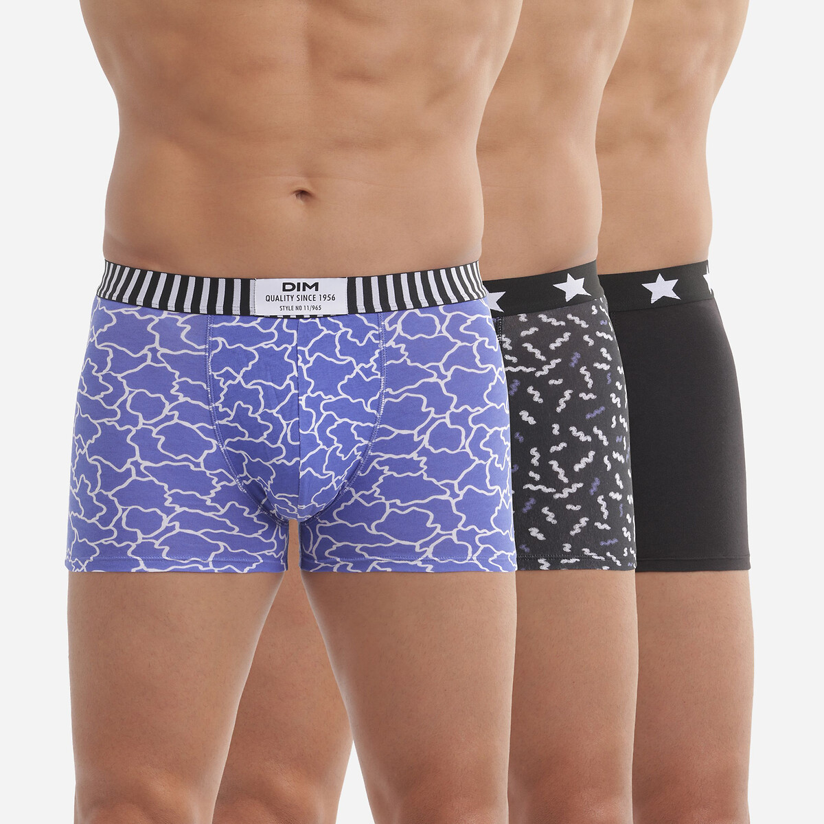 DIM<br>Conjunto de 3 cuecas boxer Dim Vibes