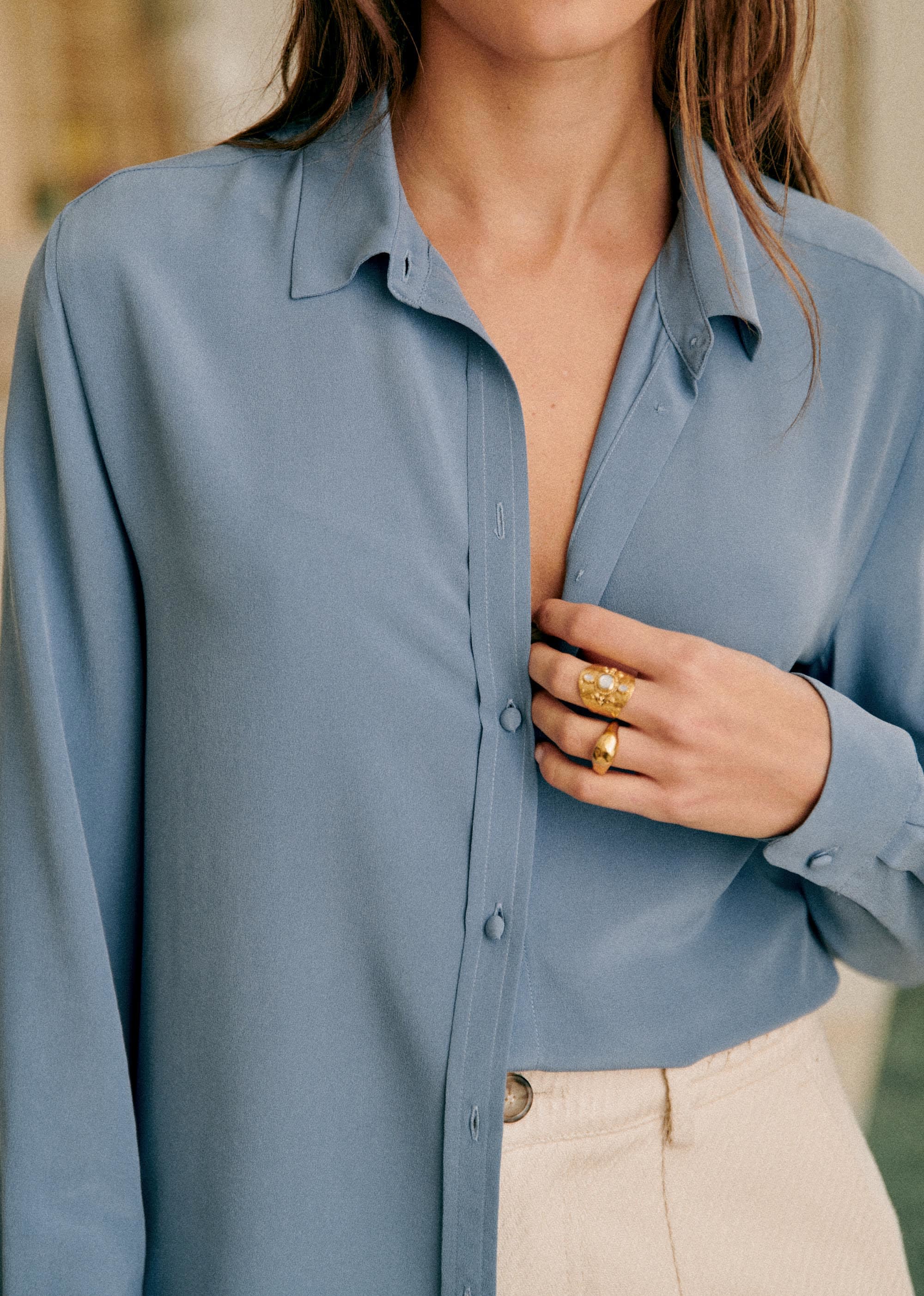 Chemise Ann - Bleu Vintage - E-SHOP/CHEMISES & BLOUSES 5905275