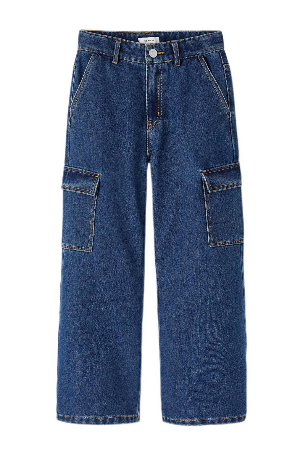 NAME IT wide leg jeans NKFROSE dark blue denim