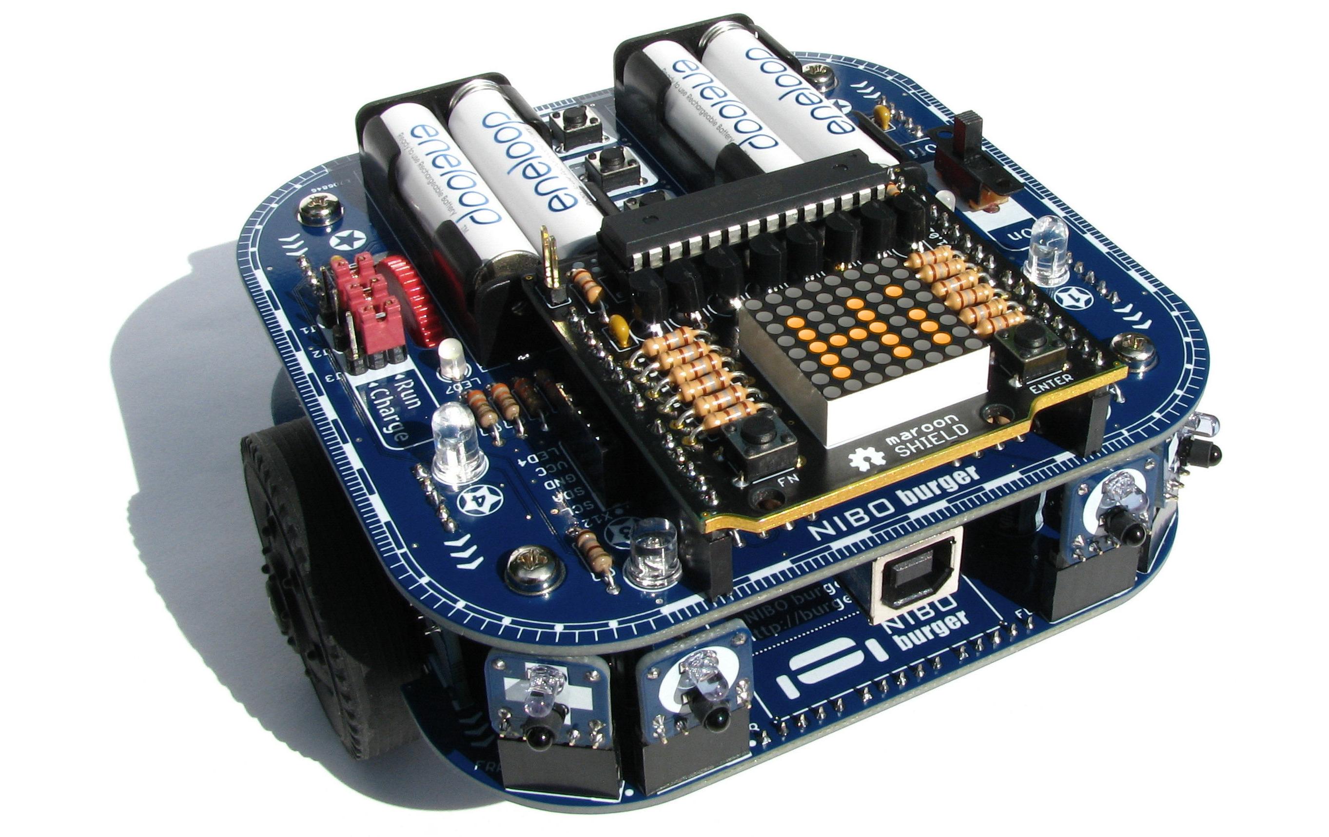 Bausatz SHIELD LED-MatrixArduino Shield mit 8 x 8 LED-Matrix-Display