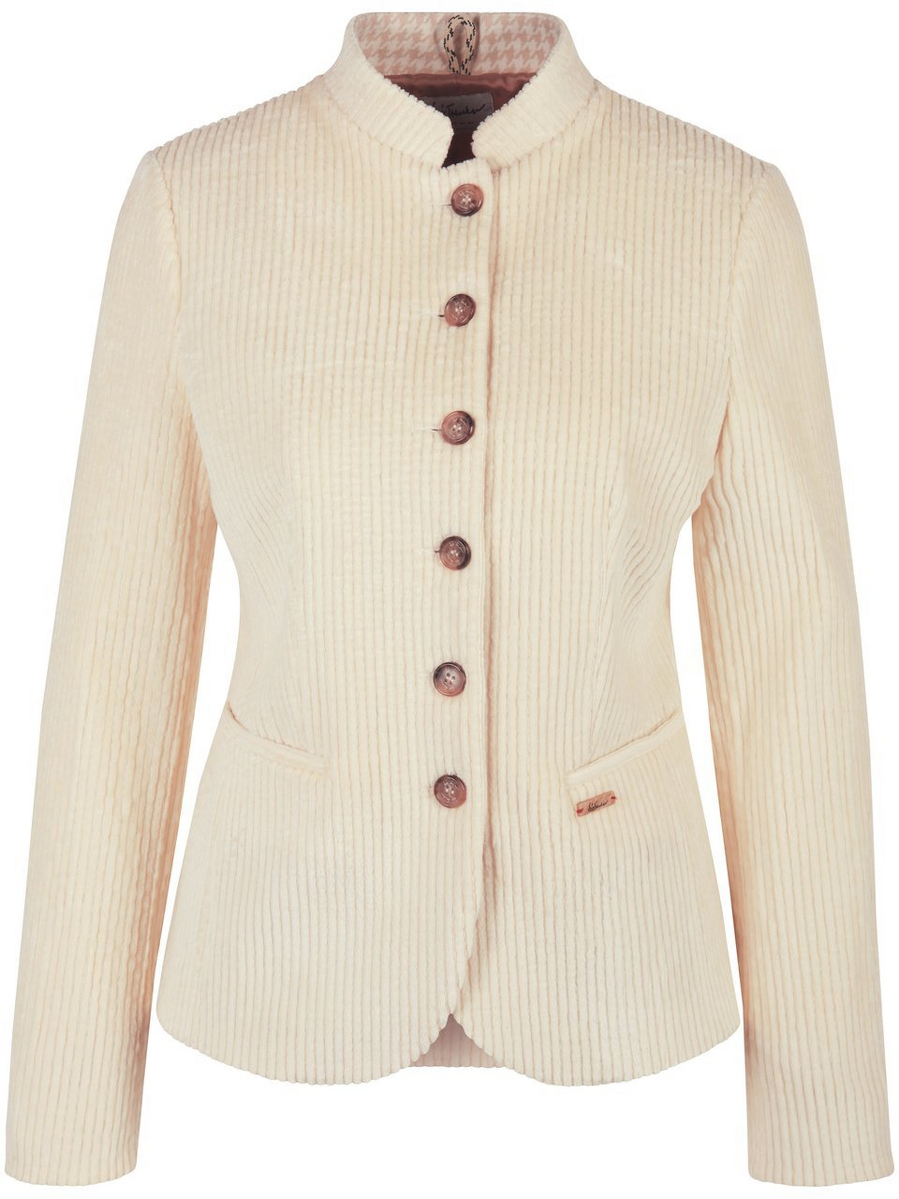 Cord-Blazer mit Stehkragen