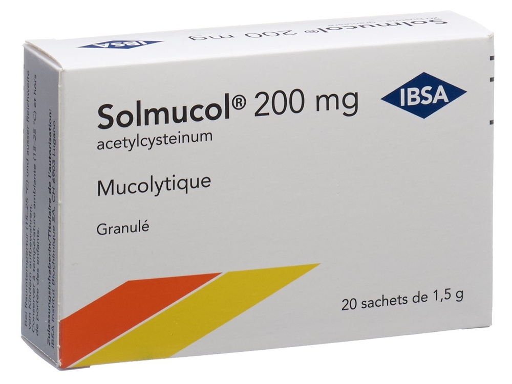 SOLMUCOL Gran 200 mg ohne Zucker Btl 1.5 g