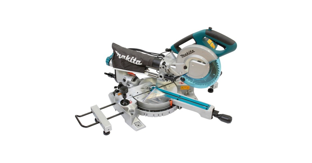 Makita230 V Radiaal afkortzaag 216 mm LS0815FLN afkort- en verstekzaag  (Blauw/zilver)