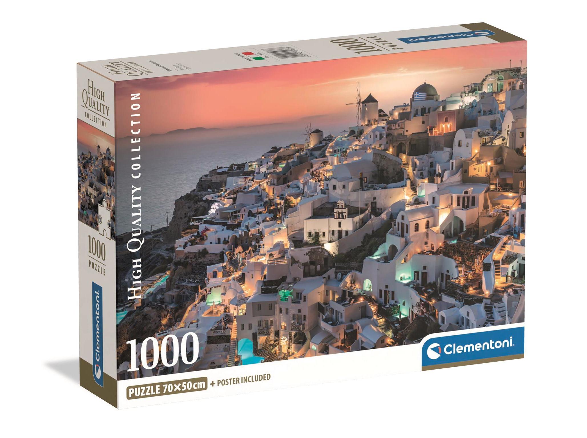 PUZZLE SANTORINI CLEMENTONI 1000 PEÇAS