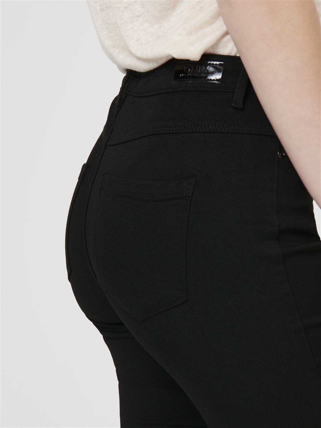 ONLFOREVER Hohe Taille Skinny Fit Jeans Black Denim